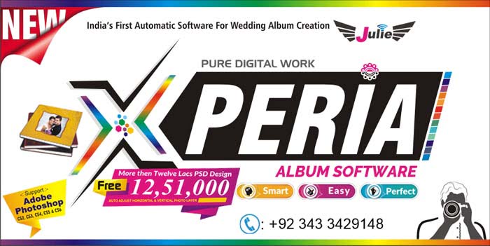 Julie Xperia Fastest Album Making Software With 40GB Data