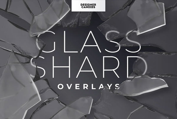 Realistic Glass Shard Overlays