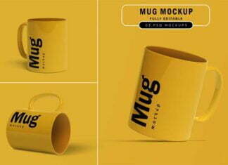 03 Mug Mockup PSD Templates Free Download
