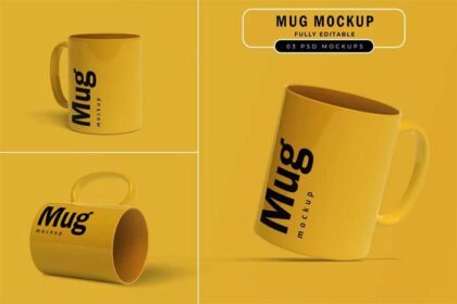 03 Mug Mockup PSD Templates Free Download