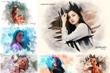 11 Modern Style Photo Effect PSD Bundle Free Download