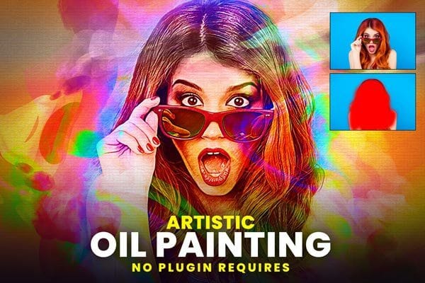 CreativeMarket - Artistic Color Oil Painting