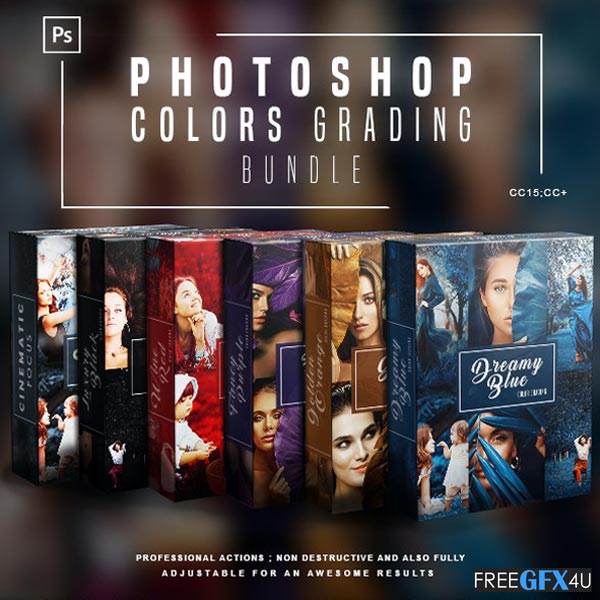 Colors Grading Photoshop Actions Bundle
