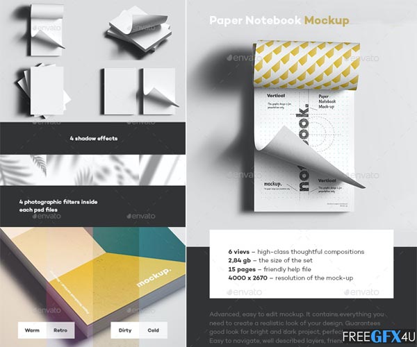 Graphicriver - Paper Notebook Mock-up 35177314