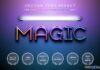 Magic Light - Editable Vector Text Effect Free Download