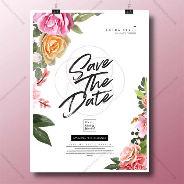Save The Date Wedding Invitation Templates