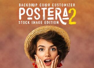 Postera 2 Backdrop Color Customizer - Photoshop Action