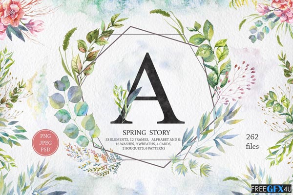 Spring Story Watercolor Set