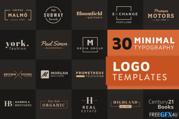 30 Minimal Typography Logo