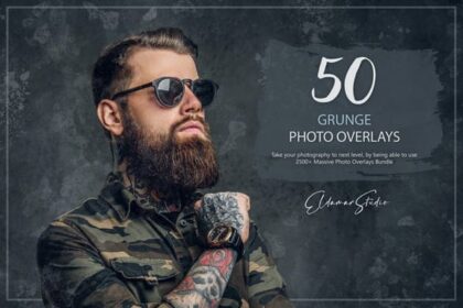 50 Grunge Photos Overlays