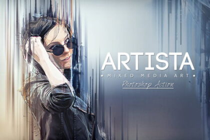 Artist Mixed Media Photoshop Action