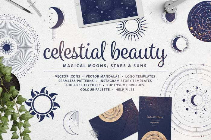 Celestial Beauty Design Elements