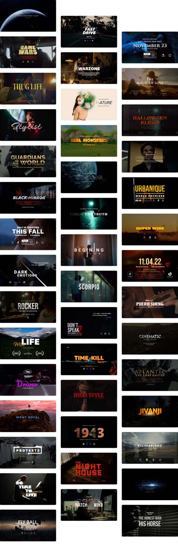 Videohive - Cinematic Titles For After Effects Cinematic Titles For After Effects