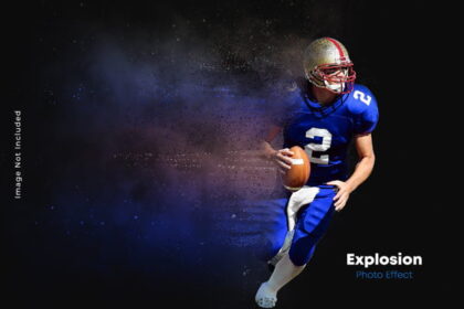 Explosion Photo Effect Mockup Vol.1