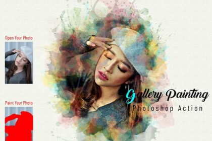 Gallery Painting Photoshop Action