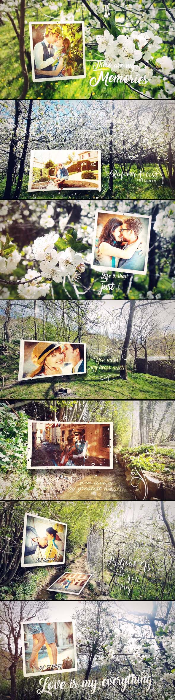 Spring Lovely Wedding Photo Slide