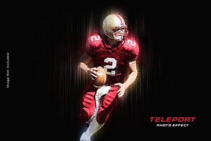 Teleport Photo Effect Mockup