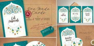 7 Set Of Ramadan Premade Cards