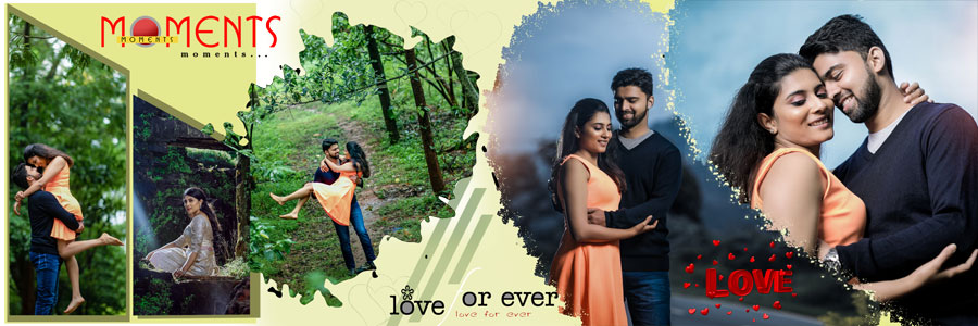 Romantic Light Leaks Pre-Wedding Template Romantic Light Leaks Pre-Wedding Template 12x36 Design