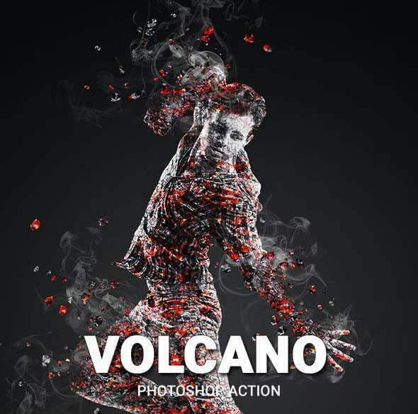 Volcano Photoshop Action