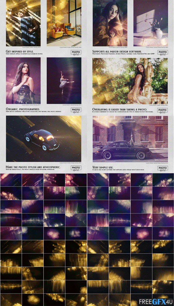 CreativeMarket - Crystal Bokeh Effect Overlays Crystal Bokeh Effect Overlays