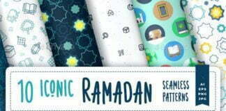 Iconic Ramadan Seamless Patterns