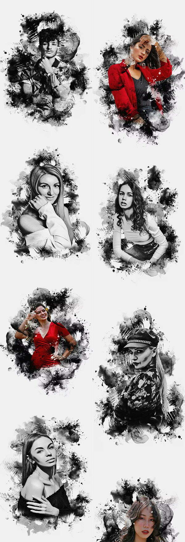 Ink Drawing Art Photoshop Action Ink Drawing Art Action
