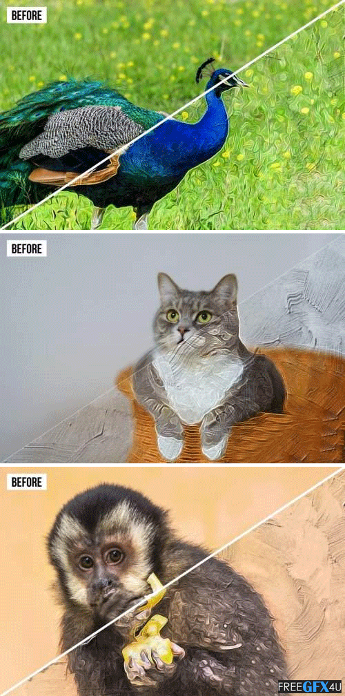 Realistic Painting Photo Effect Action Realistic Painting Effect Action