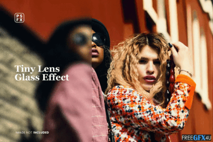 Tiny Lens Glass Overlay Photo Effect