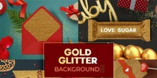 30 Gold Glitter Background