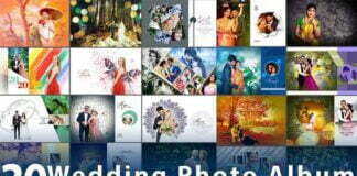 30 Wedding Photo Album 18x24 PSD Designs Free Download
