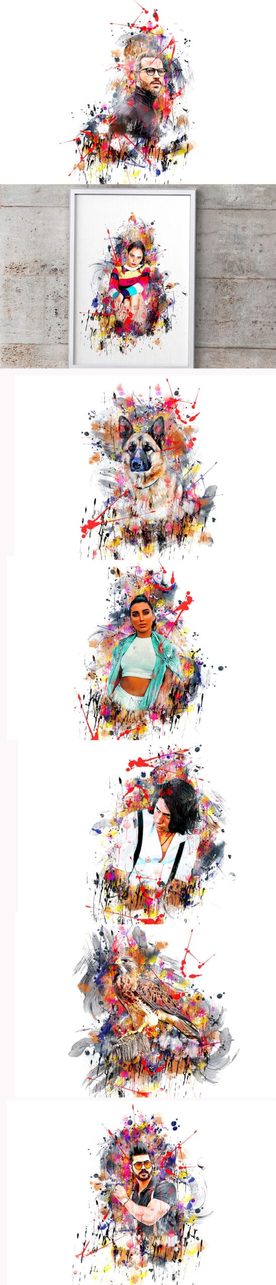 CreativeMarket - Artistic Vector Paint PS Action Artistic Vector Paint PS Action