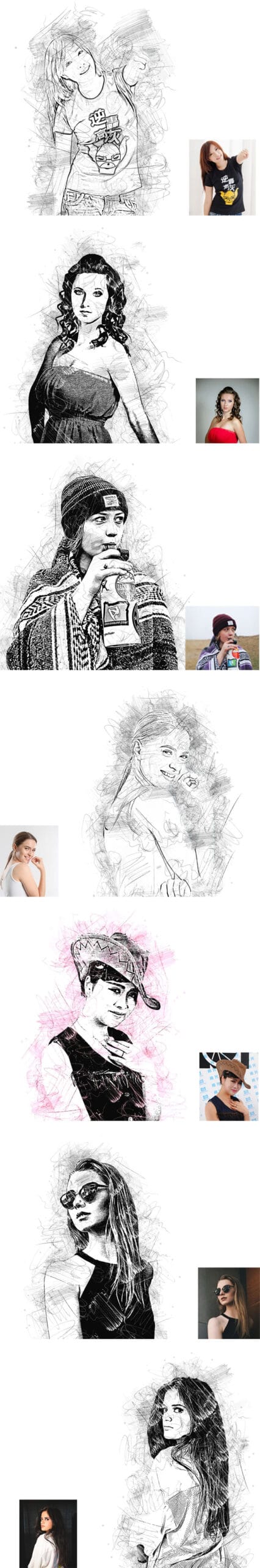 CreativeMarket - Best Canvas Sketch Photoshop Action Best Canvas Sketch Action