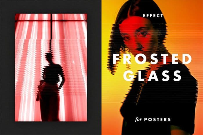 CreativeMarket - Frosted Glass Effect for Posters Frosted Glass Effect for Posters