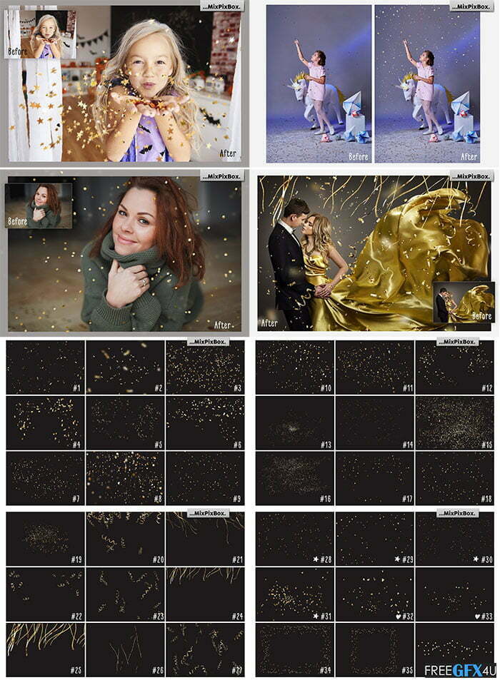 CreativeMarket - Golden Confetti Photo OverlaysCreativeMarket - Golden Confetti Photo Overlays Golden Confetti Photo Overlays