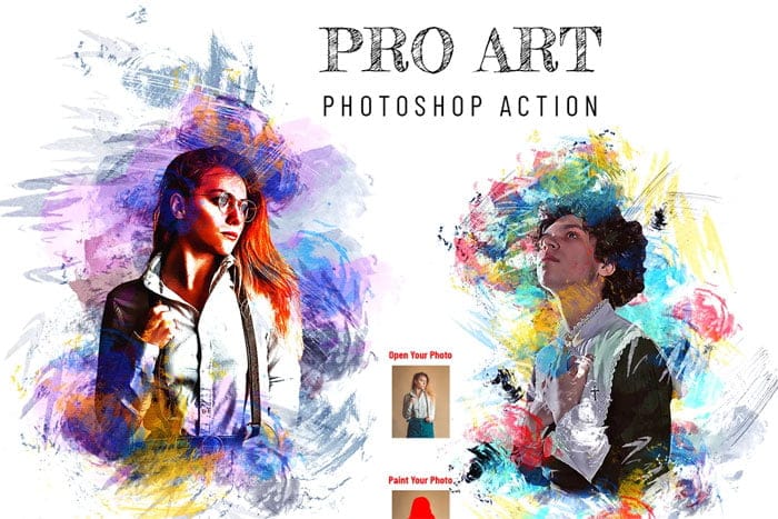 CreativeMarket - Pro Art Photoshop Action Pro Art Photoshop Action
