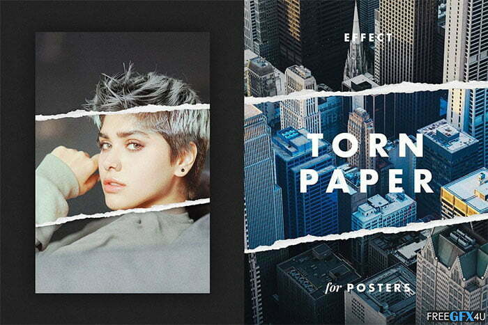 CreativeMarket - Torn Paper Effect for Posters Torn Paper Effect for Posters