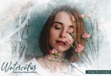 Watercolor Painting Photo Effect