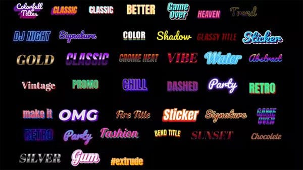 Videohive - Colorful Titles AE Projects Colorful Titles