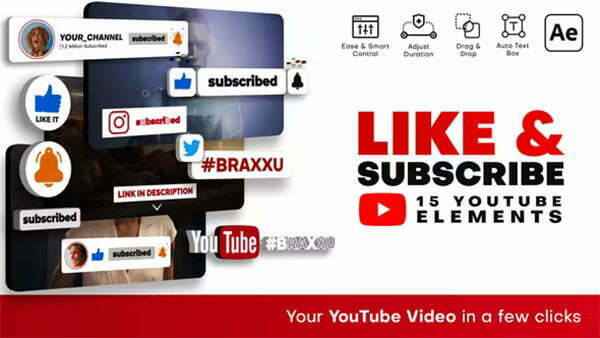 Videohive - Like And Subscribe For AE Projects Like And Subscribe