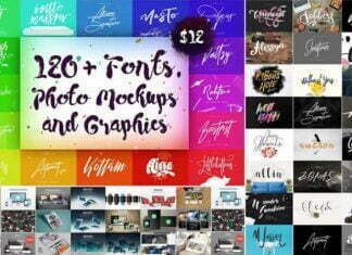 120+ Fonts Photo Mockups and Graphics Free Download