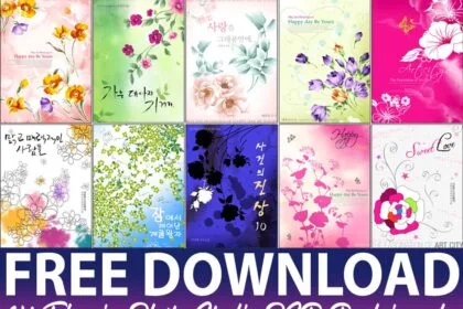 14 Flowers Photo Studio PSD Backgrounds Free Download