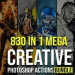 830 Creative Photoshop Actions Bundle