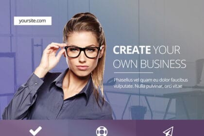 Create Business Flyer PSD Template