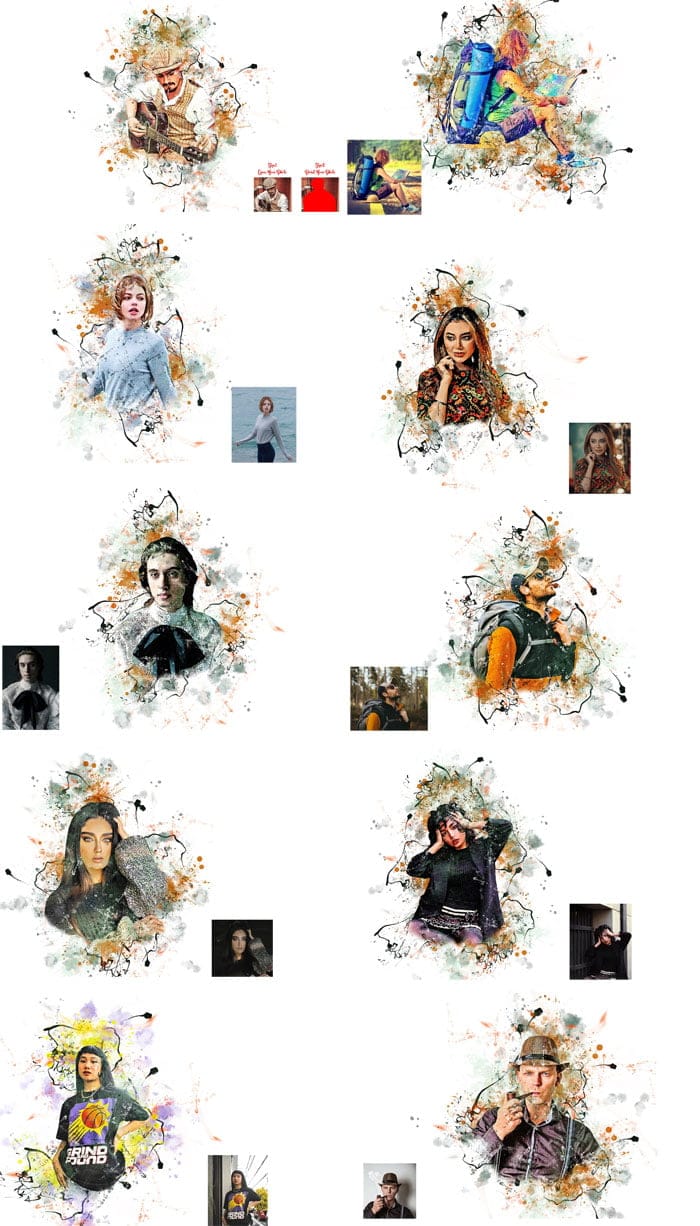 CreativeMarket - Dream Watercolor Photoshop Action Dream Watercolor Photoshop Action