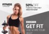 Get Fit Fitness Flyer PSD Template