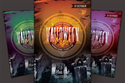 Halloween Night Flyer PSD Template