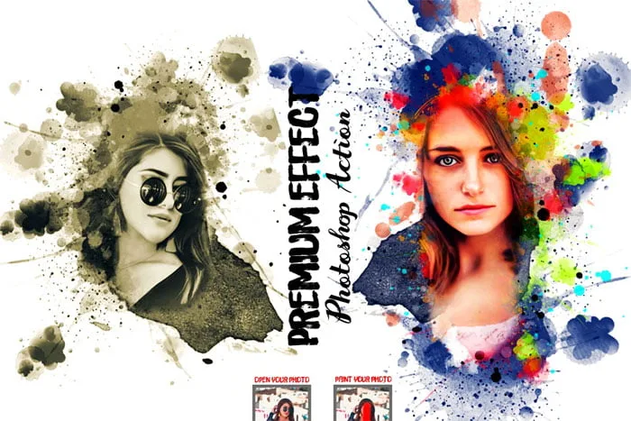 CreativeMarket - Premium Effect Photoshop Action | Luckystudio4u