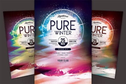Pure Winter Flyer PSD Template