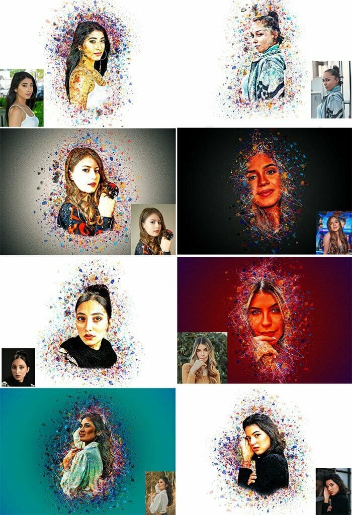 CreativeMarket - Splatter Dispersion Photoshop Action Splatter Dispersion Photoshop Action